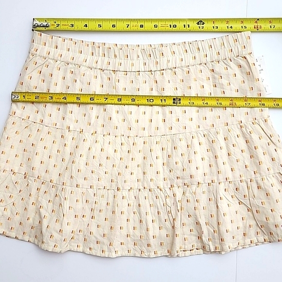 Billabong Women's A Line  Tiered Patterned Print Cotton Skirt Lined Size Medium - Picture 10 of 11